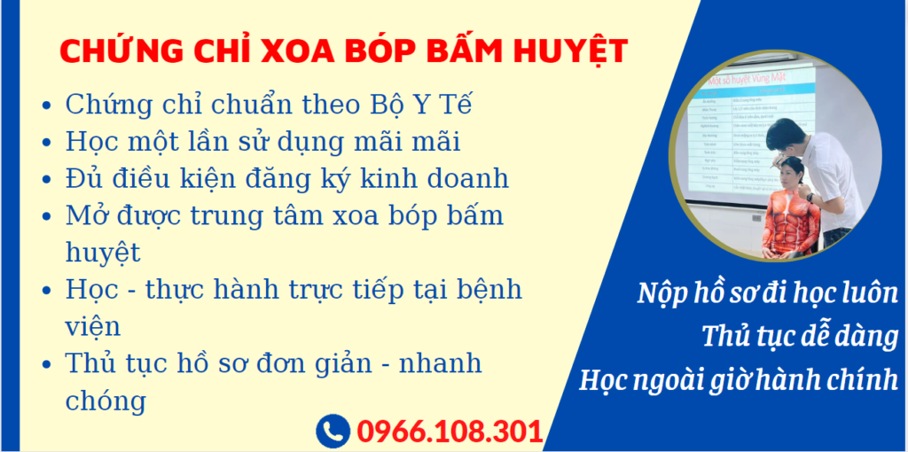 Tác dụng của chứng chỉ xoa bóp bấm huyệt